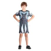 Fantasia do Max Steel 2 Infantil Cinza Curta