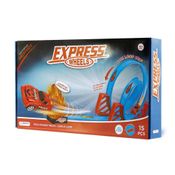 PISTA DE CORRIDA POWER TRACK DUPLO LOOP 15 PEÇAS