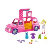 Mini Boneca - Polly Pocket - Polly com Veículo - Limousine Fashion - Mattel