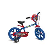 Bicicleta Aro 14" Bandeirante 3284 Patrulha Canina Azul com Vermelho