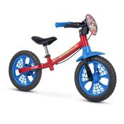 Bicicleta Infantil Balance Bike Raiada Homem Aranha - Nathor