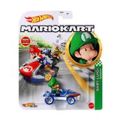 Carrinho Carro Hot Wheels Mario Kart Baby Luigi -sneeker