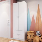 Guarda Roupa Aconchego 2 Portas e 2 Gavetas - Branco