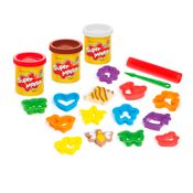 Conjunto de Massas de Modelar - Super Massa - Cookies Divertidos - Estrela