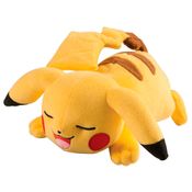 Pelúcia Pokémon Média - 14 Cm - Pikachu Dormindo - Tomy