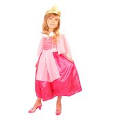 Fantasia Bela Adormecida Princesa Aurora Infantil Luxo Rubies G 9 - 12