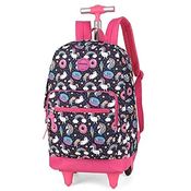 Mochila c/Carrinho UP4YOU Unicórnio Doces Azul Luxcel(406536)