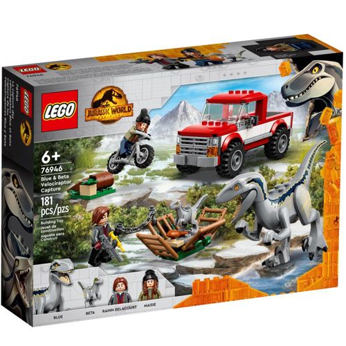 LEGO - Jurassic World - Captura dos Velociraptors Blue e Beta - 76946