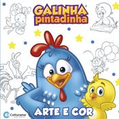 LIVRO INFANTIL COLORIR GALINHA PINTADINHA ARTE E COR