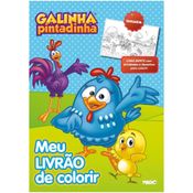 LIVRO INFANTIL COLORIR GALINHA PINTADINHA LIVRO TAPET