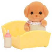 Sylvanian Families - Família Poodle Toy - Baby Poodle Toy - Epoch