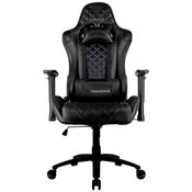CADEIRA GAMER PROFISSIONAL THUNDERX3 TGC12 PRETA, RECLINÁVEL, COM ALMOFADAS, CILINDRO DE GÁS CLASSE 4