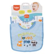 Kit com 2 Babadores Estampados - Animais - Buba