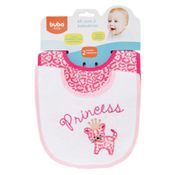 Kit com 2 Babadores Estampados - Princesas - Buba