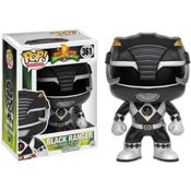 Figura Colecionável - Funko POP - Power Rangers - Ranger Preto - Funko