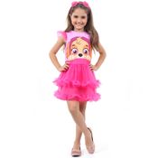 Fantasia Infantil Luxo - Patrulha Canina - Skye - Faces - Sulamericana