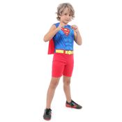 Fantasia Infantil Pop - DC Comics - Liga da Justiça - Super Homem - Regata - Sulamericana - P