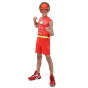 Fantasia Infantil Pop - DC Comics - Liga da Justiça - Flash - Regata - Sulamericana