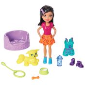 Mini Boneca - Polly Pocket - Conjunto Boneca e Bichinho - Crissy - Mattel