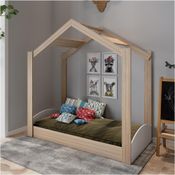 Mini Cama Montessoriana Doce Soninho Branco/Montana - Casatema