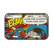 Placa de Parede Metal - DC Comics - Batman e Super-Homem - 15x30x0, 06 - Metrópole