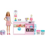 Playset e Boneca Barbie - Barbie Chef de Bolinhos - Mattel
