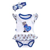 Body Vestido Cruzeiro Mascote Com Laço Oficial