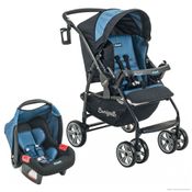 Travel System - AT6 K - Touring Evolution SE - Preto e Azul - Burigotto