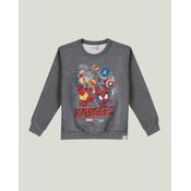 Blusão Menino Avengers® Moletom Flanelado Malwee Kids