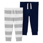 CALÇA BEBÊ MASCULINO 2PÇS CARTER´S Tamanho:3M;Cor:Azul;Gênero:Menino