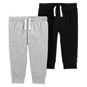 CALÇA BEBÊ MASCULINO 2PÇS CARTER´S Tamanho:12M;Cor:Preto;Gênero:Menino