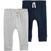 CALÇA BEBÊ MASCULINO 2PÇS CARTER´S Tamanho:3M;Cor:Mescla;Gênero:Menino