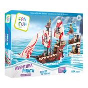 Blocos de Montar - Aventura Pirata - Grande Caravela - FanFun