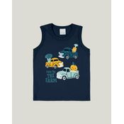 Regata Infantil Menino Carros Meia Malha Malwee Kids