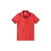 Camisa Polo Estampada Infantil Malwee Kids