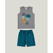 Conjunto Infantil Menino Amigos Meia Malha Malwee Kids