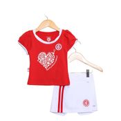 Conjunto Infantil Internacional Short Saia Oficial