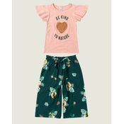 Conjunto Be Kind Tropical Menina Malwee Kids