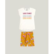 Conjunto Infantil Menina Love Planet Meia Malha Malwee Kids