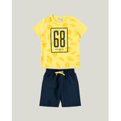 Conjunto Infantil Menino Keep Rolling Meia Malha Malwee Kids