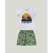 Conjunto Infantil Menino Adventure Meia Malha Malwee Kids