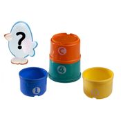 Brinquedo de Banho - Amigos Do Jardim e 4 Potes Coloridos - Girotondo Baby