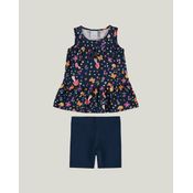 Conjunto Infantil Menina Borboletas Meia Malha Malwee Kids