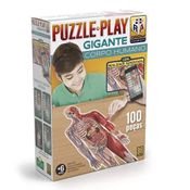 Quebra-Cabeça com Realidade Aumentada - 100 Peças - Corpo Humano Gigante - Grow