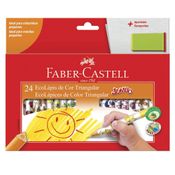 Lápis de Cor - Ecolápis Jumbo - 24 Cores - Faber-Castell