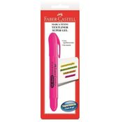 Caneta Marca Texto - Super Gel - Rosa - Faber-Castell