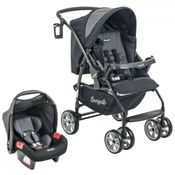 Travel System - AT6 K - Touring Evolution - Preto e Cinza - Burigotto