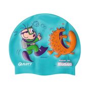 Touca de Natação Infantil Turma da Mônica - Cebolinha - Silicone - Floty - M