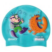 Touca de Natação - Cebolinha - Turma da Mônica - Silicone - Floty