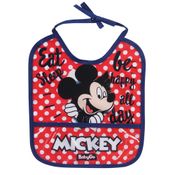 Babador com Porta Migalhas - Disney - Mickey Mouse - Happy - Baby Go